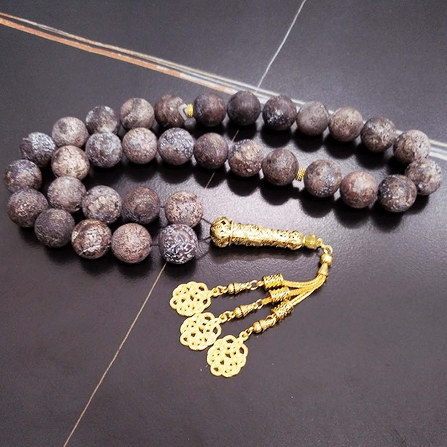 Ethnic Fashion Collection - Big size Tasbih Natural old agate