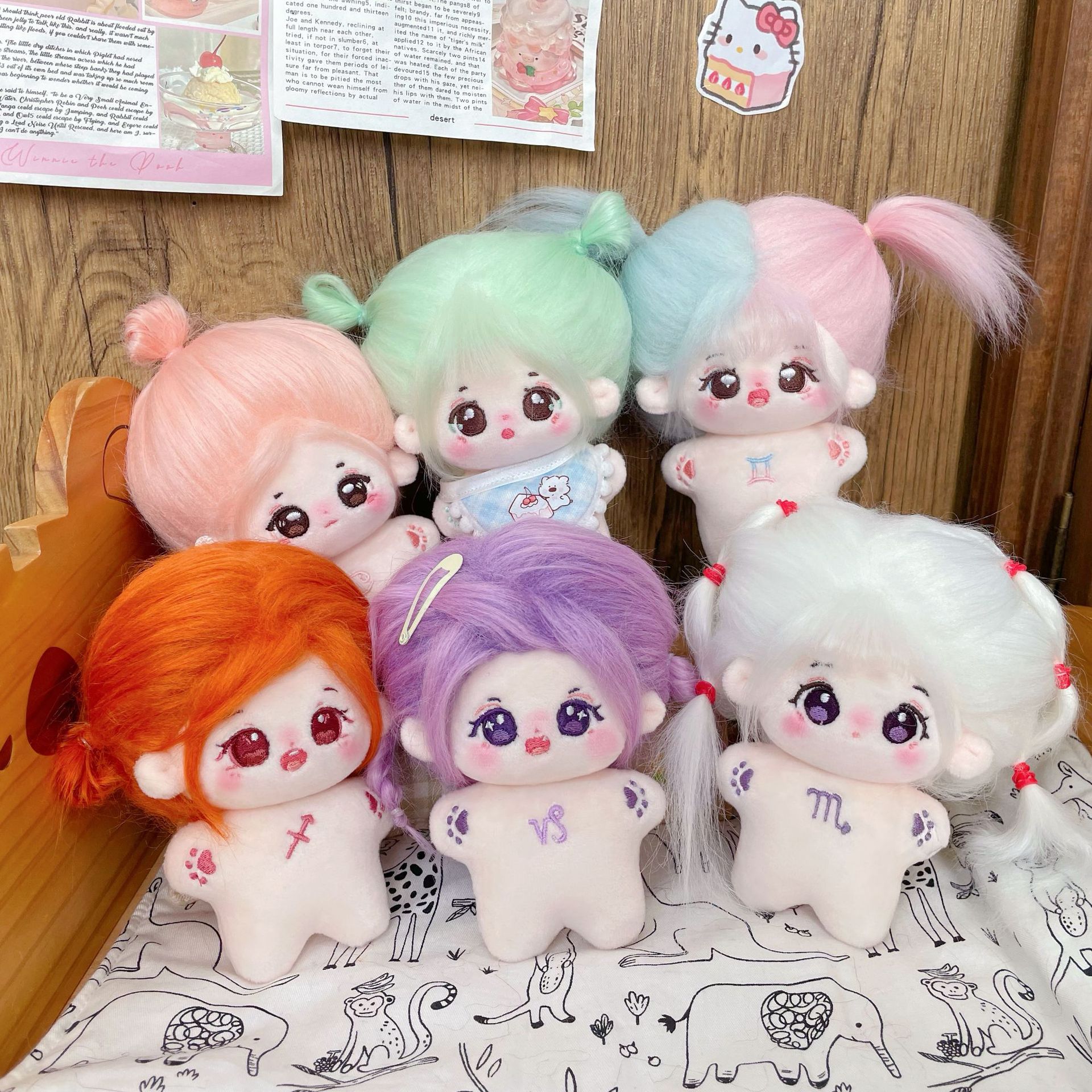 Ethnic Fashion Collection - 10cm Mini Kawaii Plush Cotton Doll