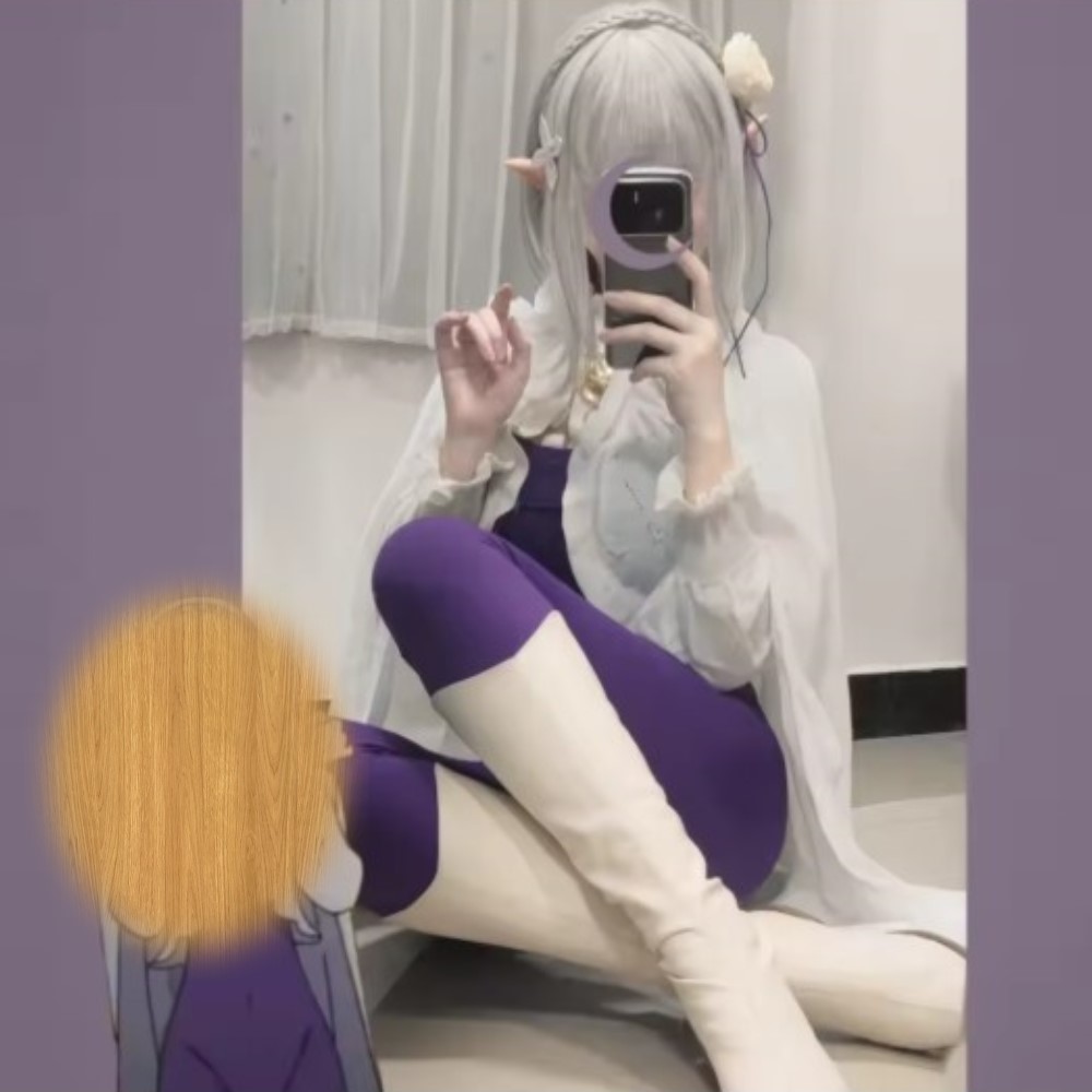 NEW Emilia Rezero Cosplay Cost - Ethnic Outfit avis et prix