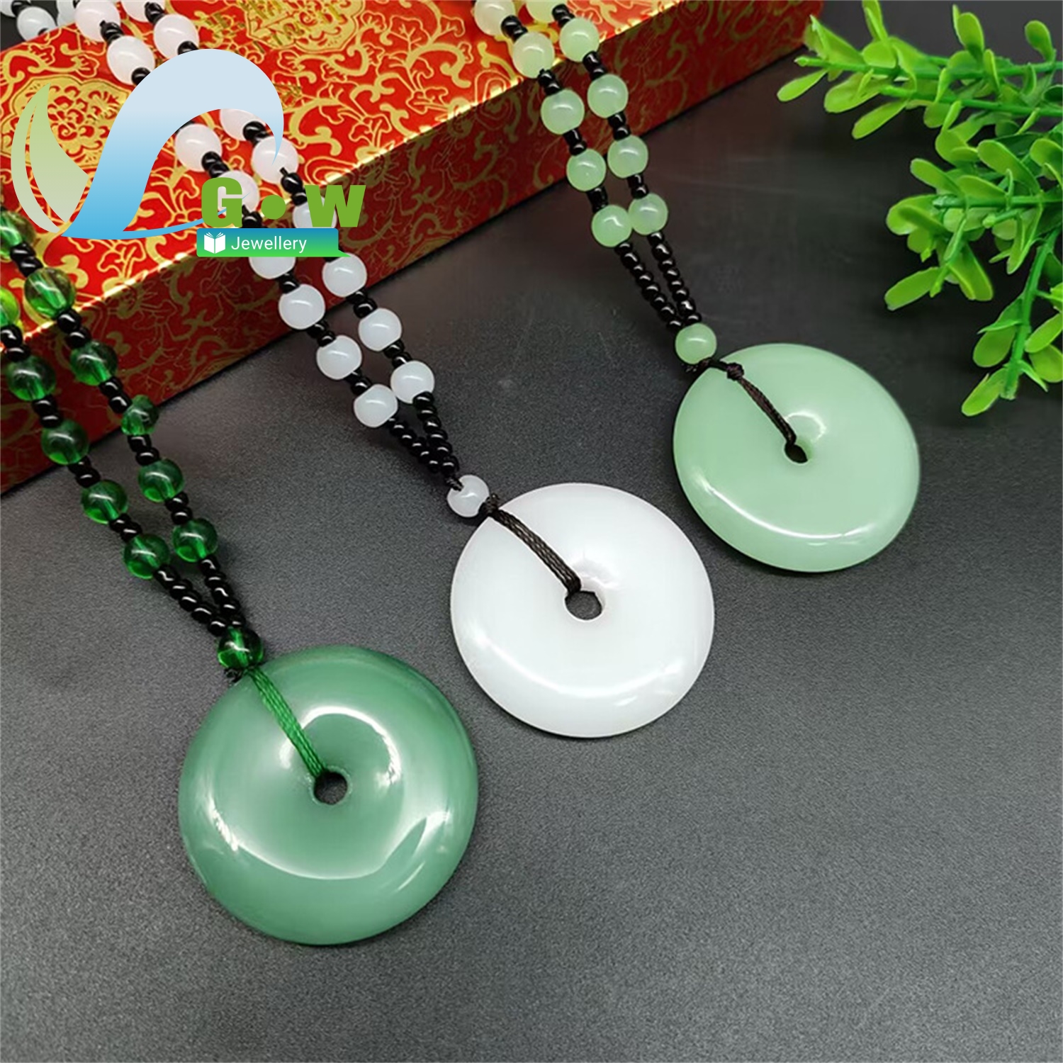 Large Jade Peace Pendant Neckl - Ethnic Fashion Store avis et prix