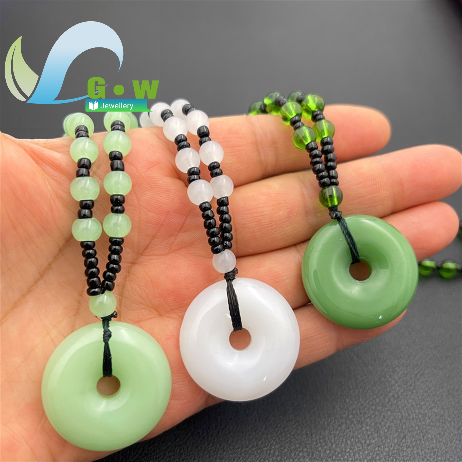 Large Jade Peace Pendant Neckl - Ethnic Fashion Store avis et prix