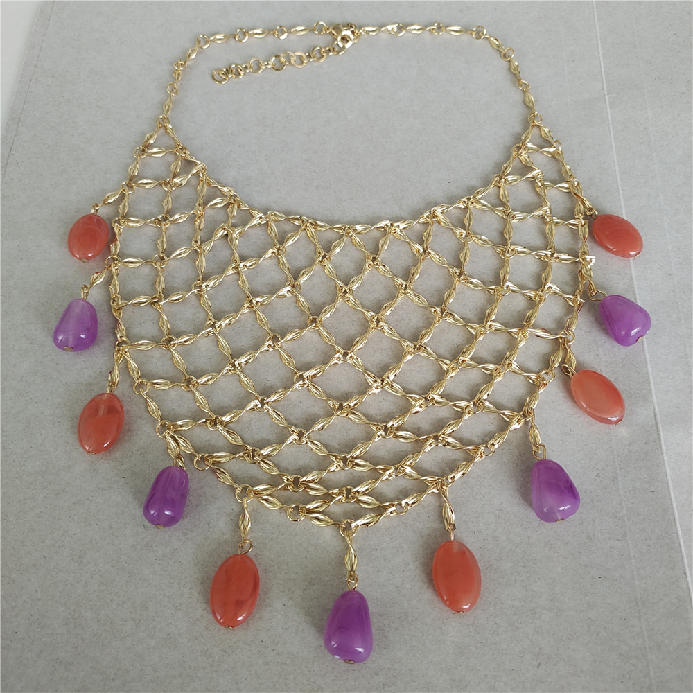 Trend Golden Metal Grid Large  - Indian Ethnic Fashion Trends 2025 avis et prix