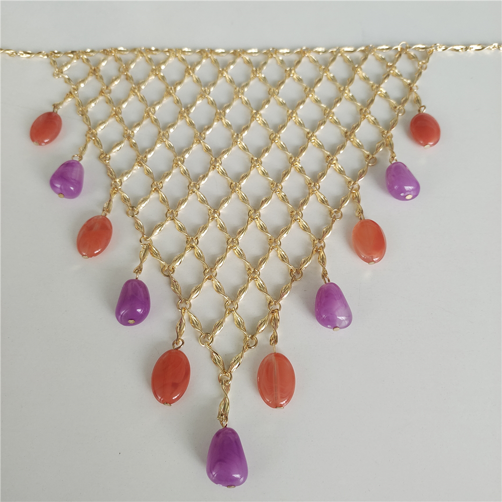 Trend Golden Metal Grid Large  - Indian Ethnic Fashion Trends 2025 avis et prix