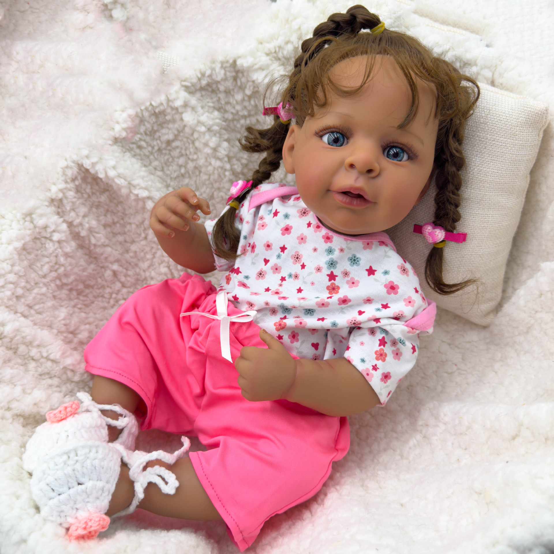 Dark Skin Jaylan bebe Doll Reb - Ethnic Fashion Collection avis et prix