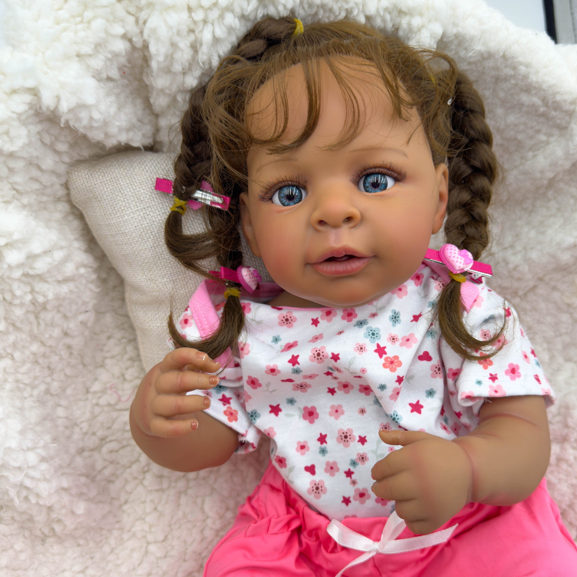 Dark Skin Jaylan bebe Doll Reb - Ethnic Fashion Collection avis et prix