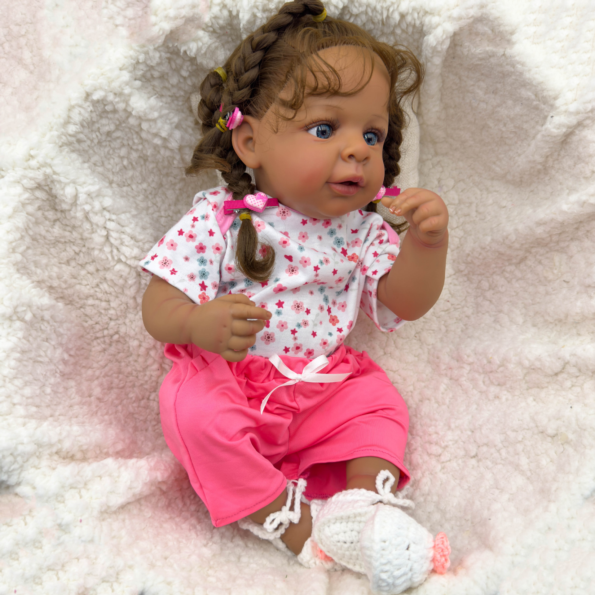 Dark Skin Jaylan bebe Doll Reb - Ethnic Fashion Collection avis et prix