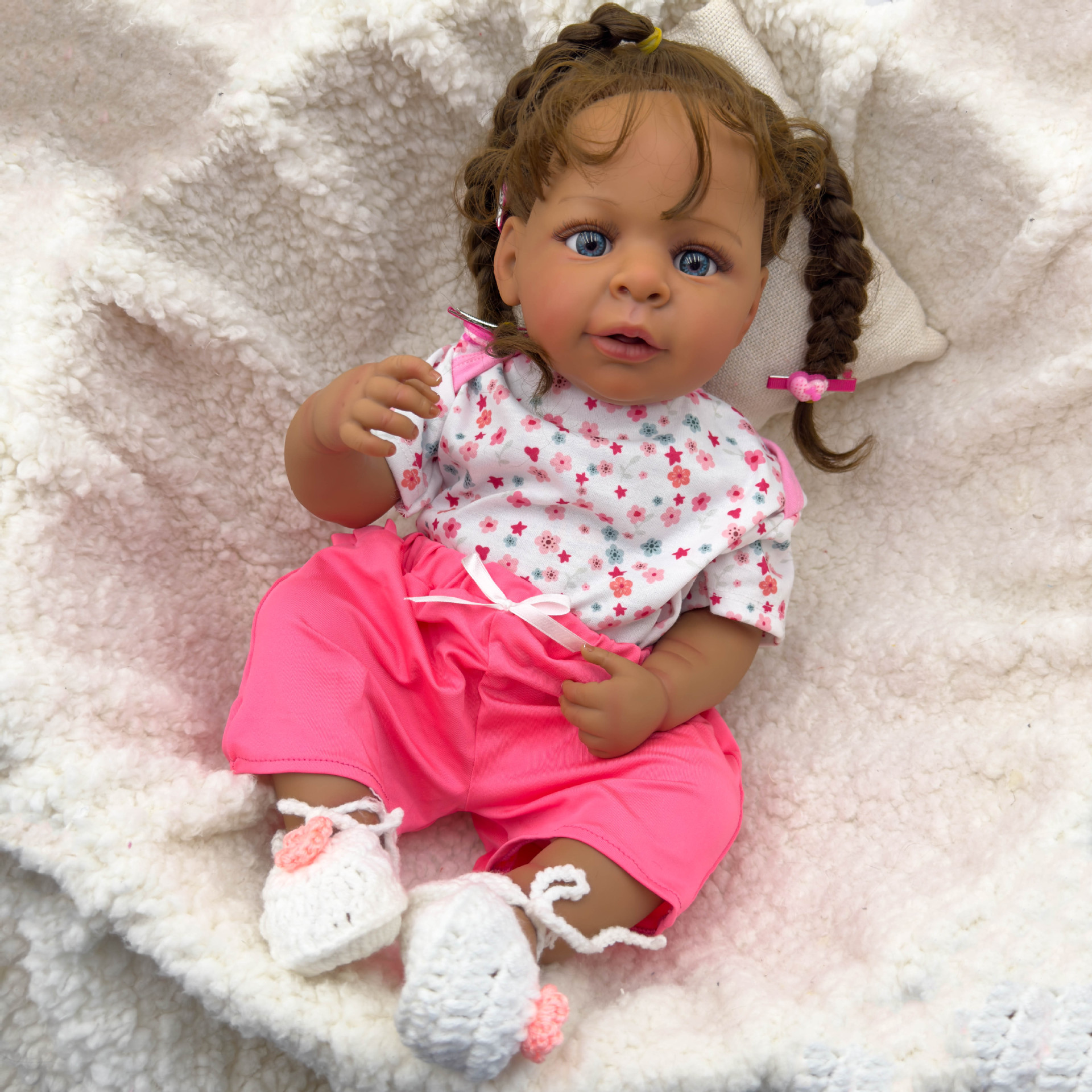 Dark Skin Jaylan bebe Doll Reb - Ethnic Fashion Collection avis et prix