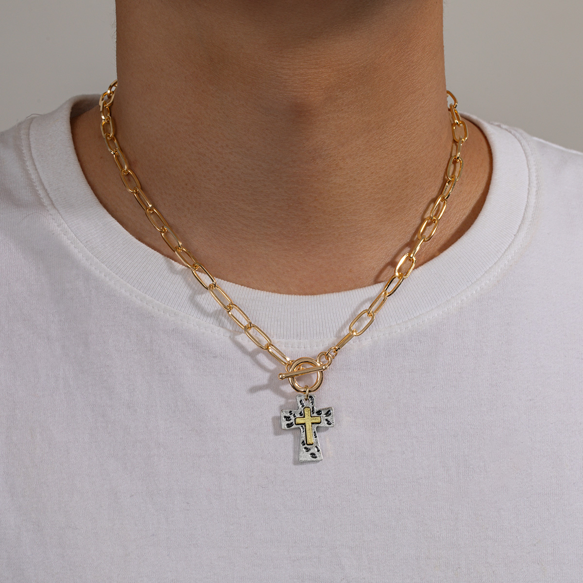 1 ethnic style two-color cross - Ethnic Wear Men'S Fashion avis et prix