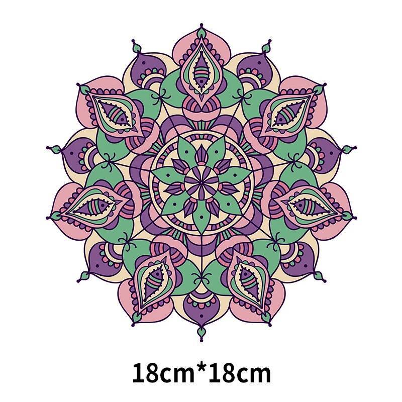 Iron On Patches Yoga Work Clot - Ethnic Fashion Logo avis et prix