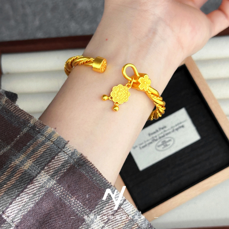 9999 AU750 18K real gold store - Ethnic Fashion Store avis et prix