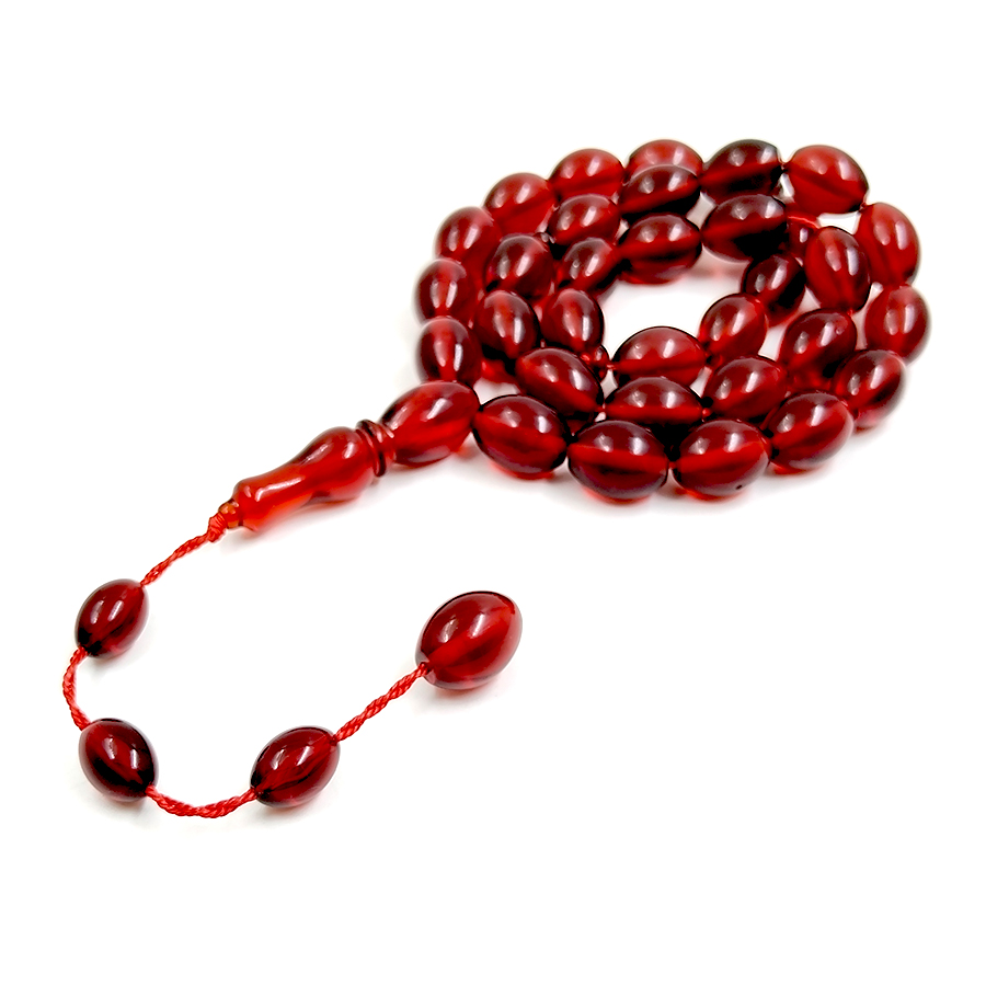 Tasbih Red resin 33 prayer bea - Ethnic Fashion Store avis et prix