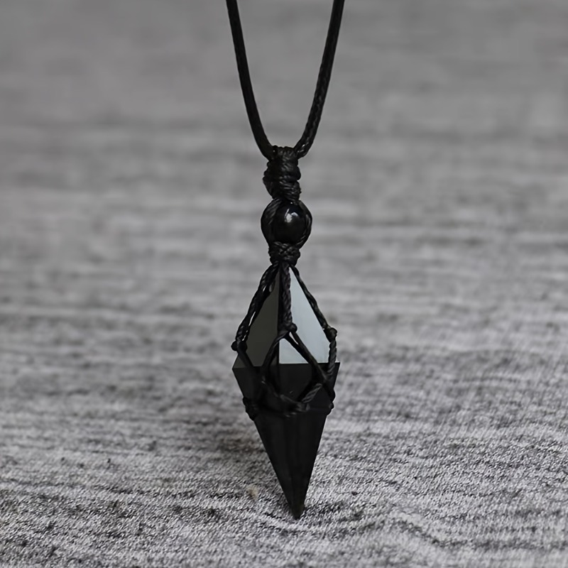 Black Obsidian Arrowhead Cryst - Ethnic Wear Men'S Fashion avis et prix