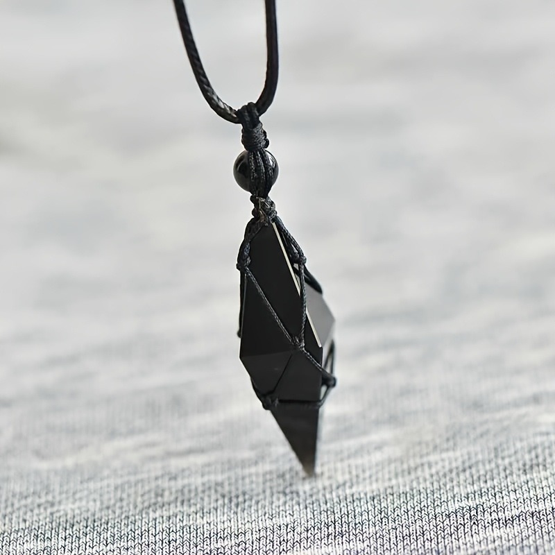 Black Obsidian Arrowhead Cryst - Ethnic Wear Men'S Fashion avis et prix