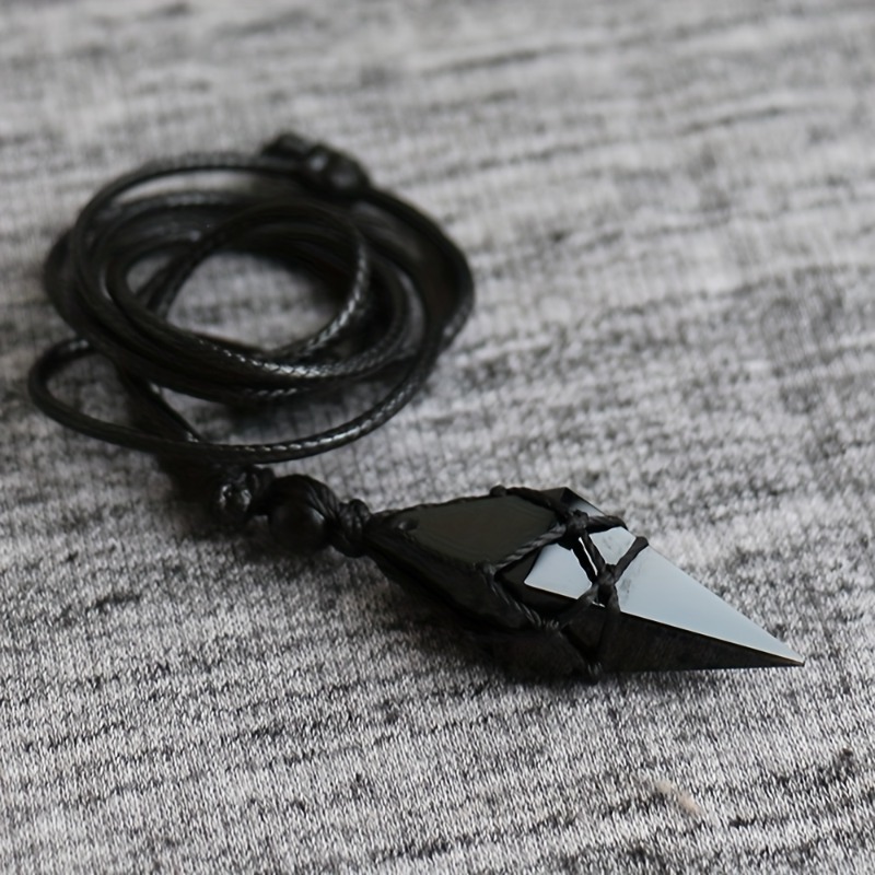 Black Obsidian Arrowhead Cryst - Ethnic Wear Men'S Fashion avis et prix